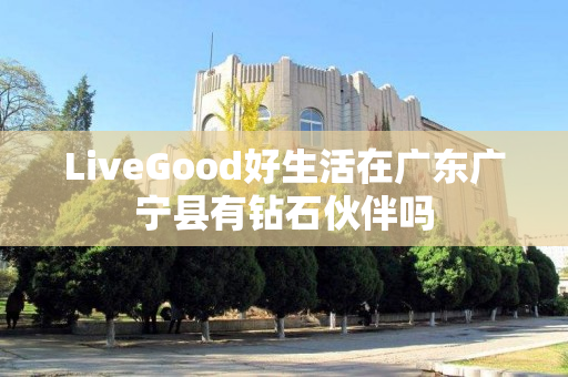 LiveGood好生活在广东广宁县有钻石伙伴吗