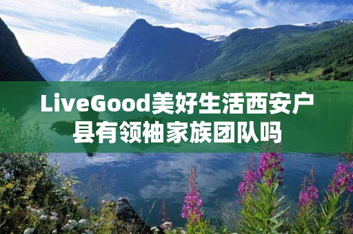 LiveGood美好生活西安户县有领袖家族团队吗