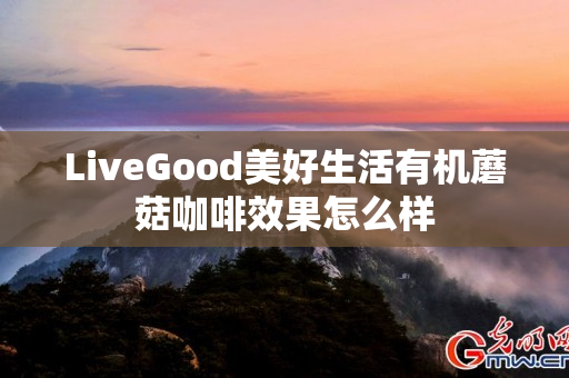 LiveGood美好生活有机蘑菇咖啡效果怎么样