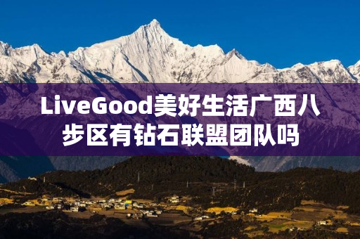 LiveGood美好生活广西八步区有钻石联盟团队吗