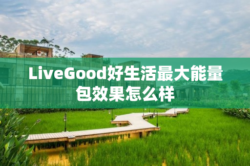 LiveGood好生活最大能量包效果怎么样