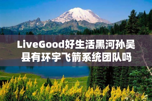 LiveGood好生活黑河孙吴县有环宇飞箭系统团队吗