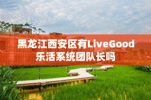 黑龙江西安区有LiveGood乐活系统团队长吗